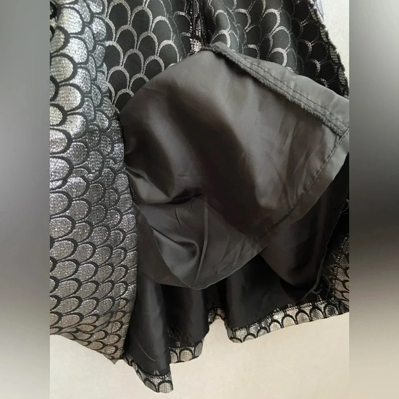 Miu Miu silver  scallop party sleeveless pleated mini dress Sz S - Picture 5 of 17